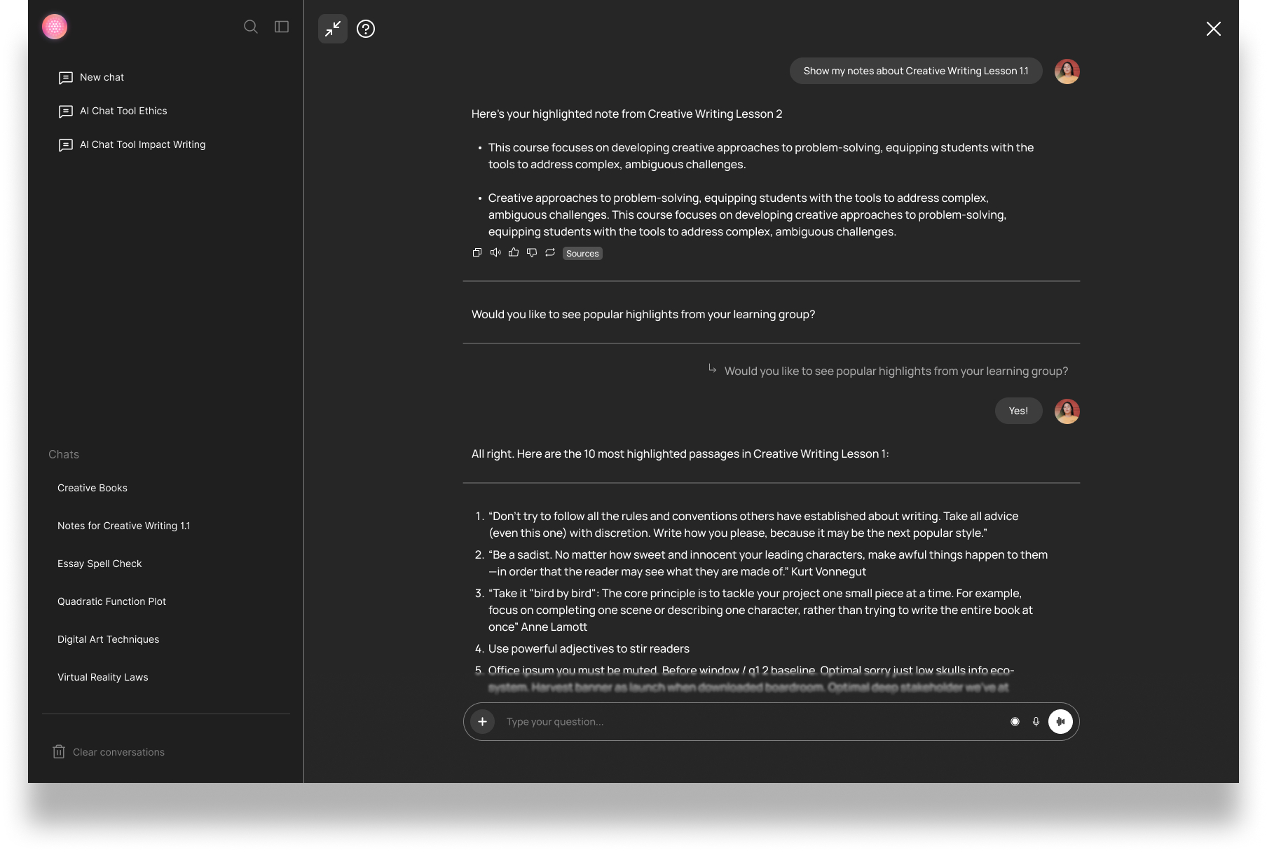 AI study assistant