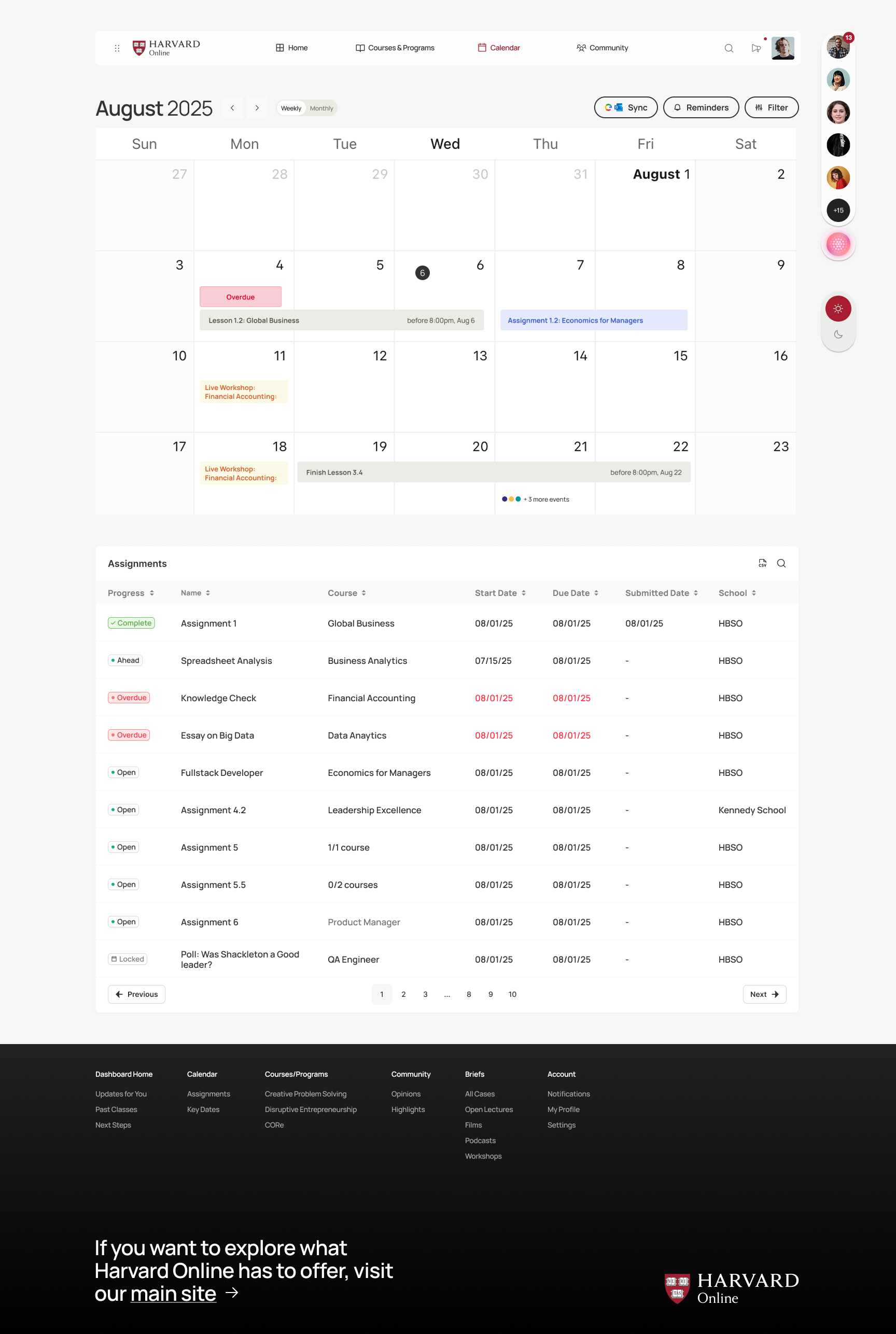 Calendar redesign