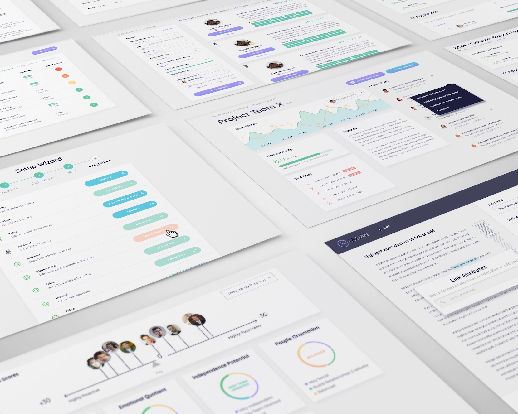 Candidate and hiring manager portals