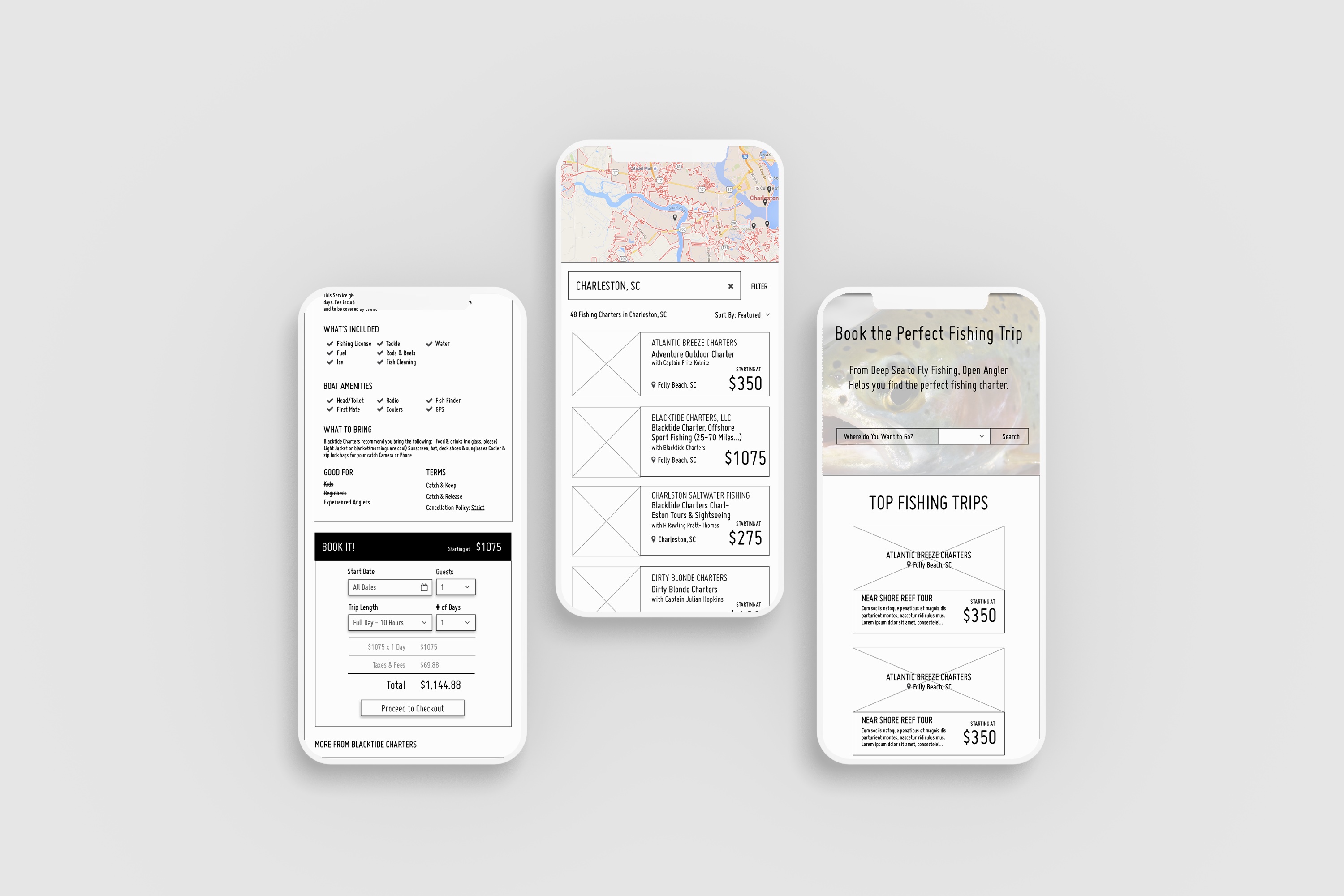 Open Angler mobile responsive design