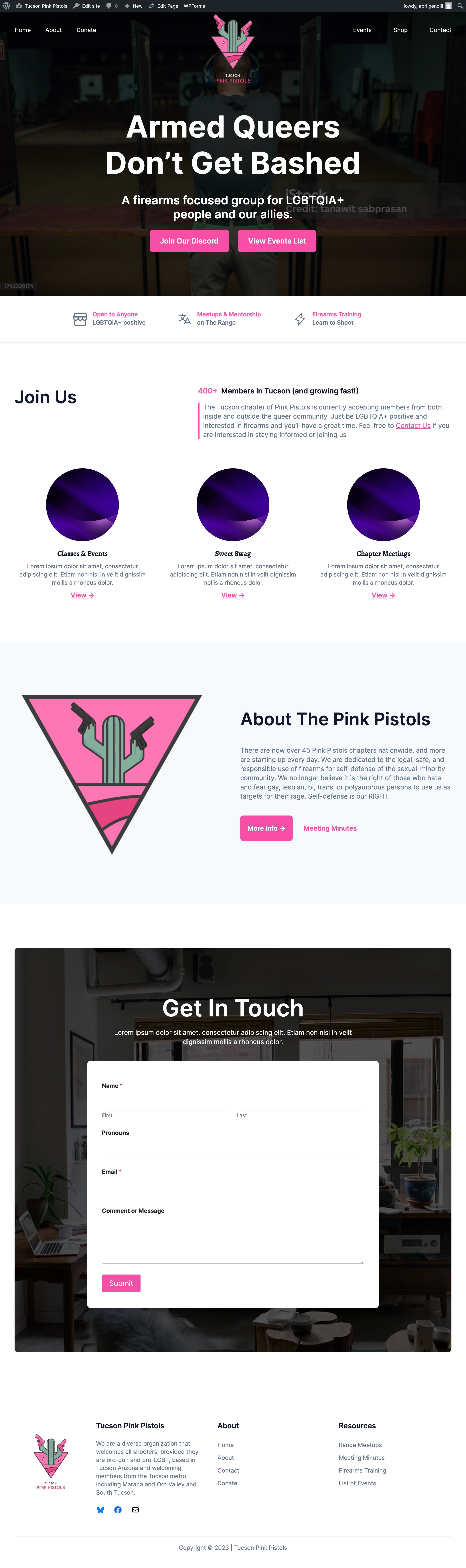 Tucson Pink Pistols - desktop view